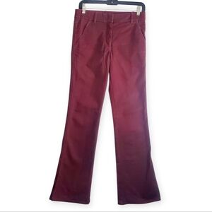 Katayone Adeli Women's Burgundy Flare Legs Pants